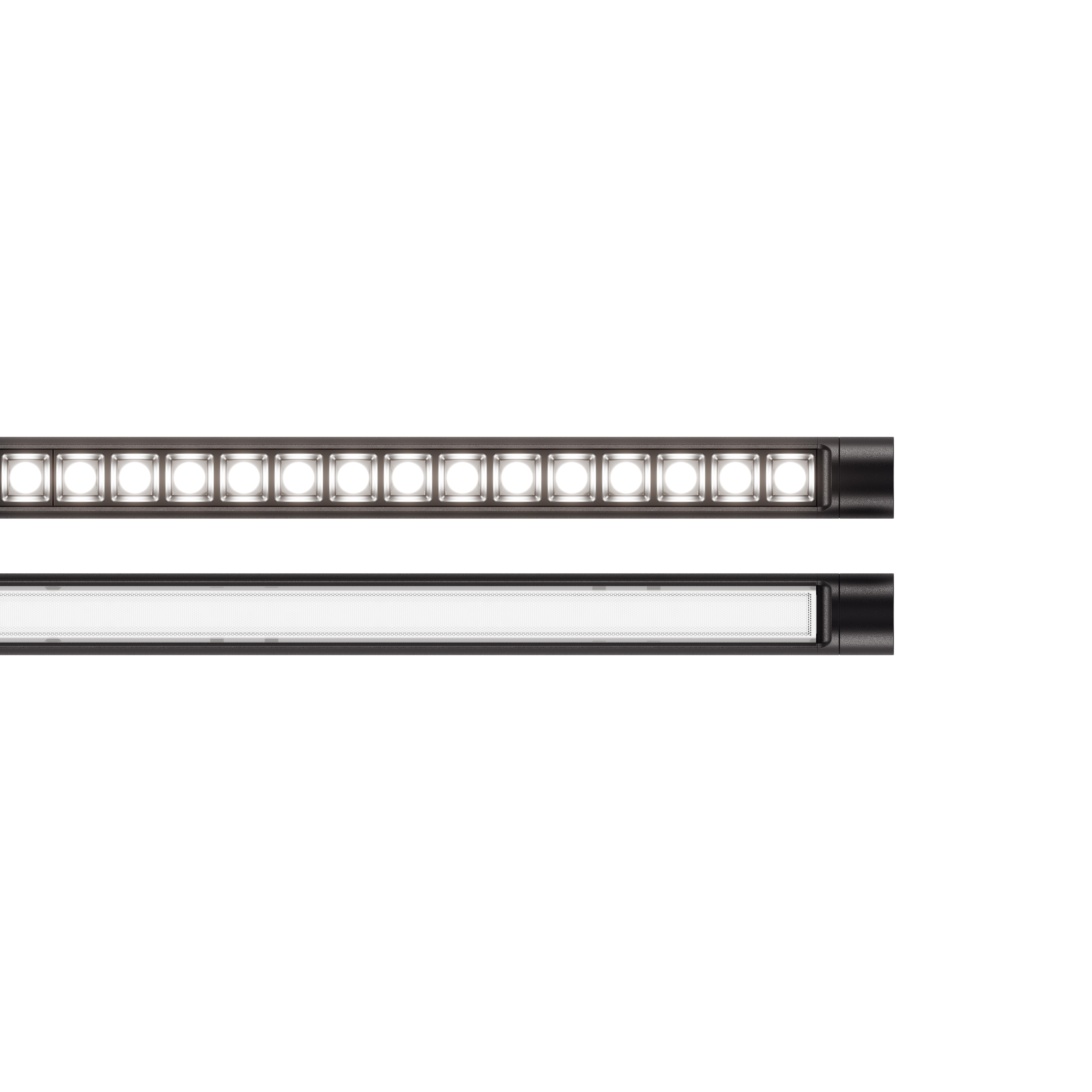 Linear luminaire Line 30 Oval Dark Optics | flexxica
